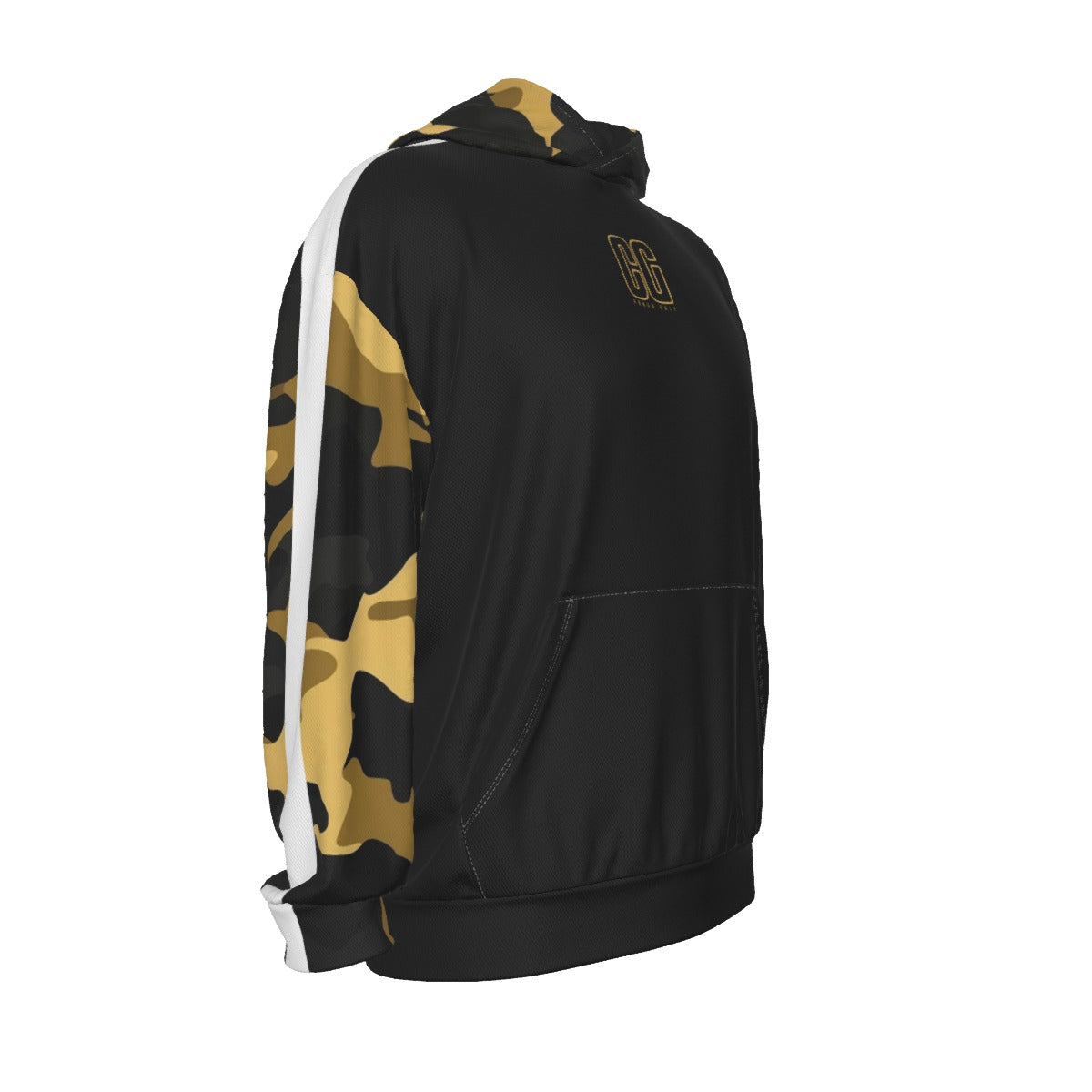 All-Over Print Men's Drop Shoulder Patch Pocket Hoodie
