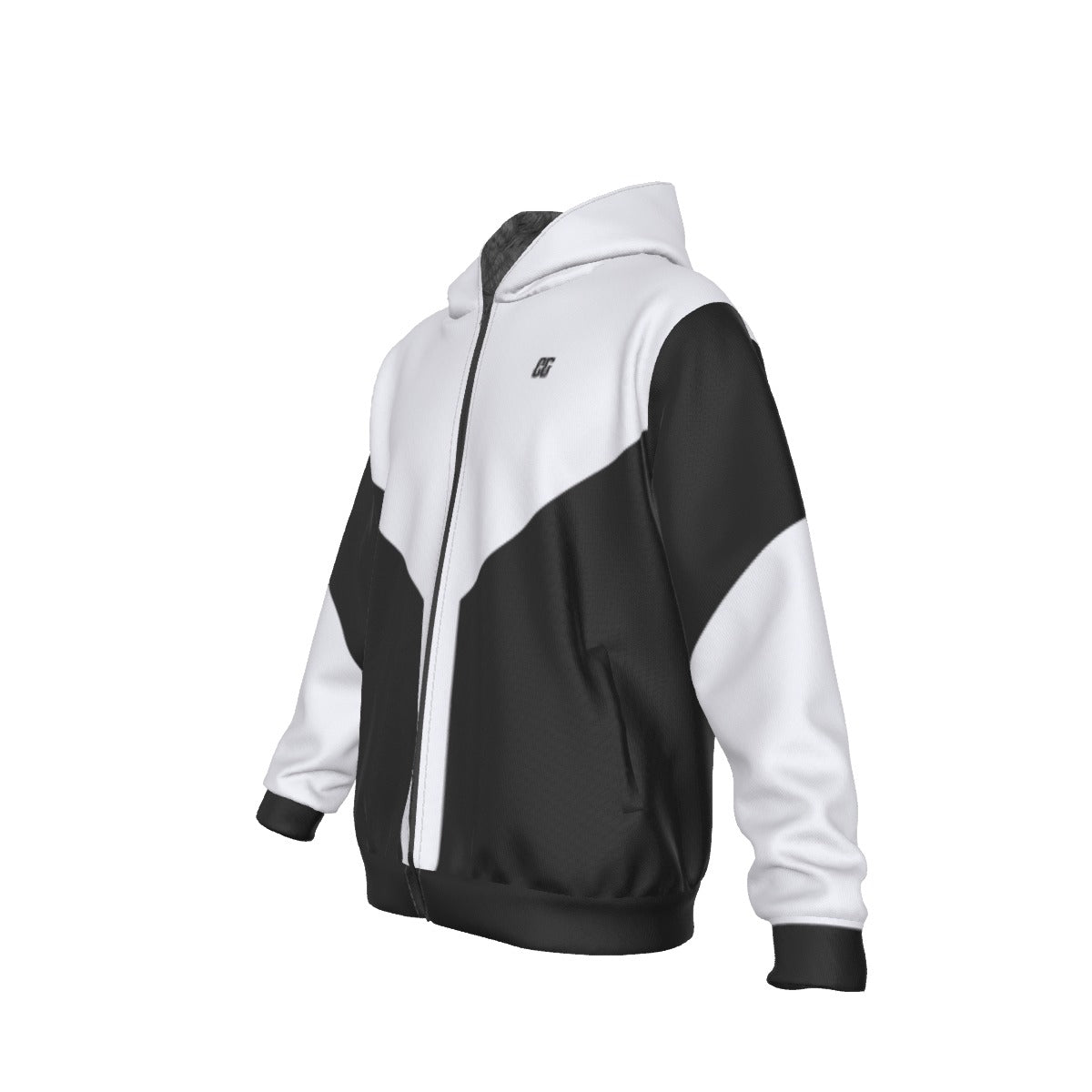 All-Over Print Men's Sherpa Fleece Zip Up Hoodie