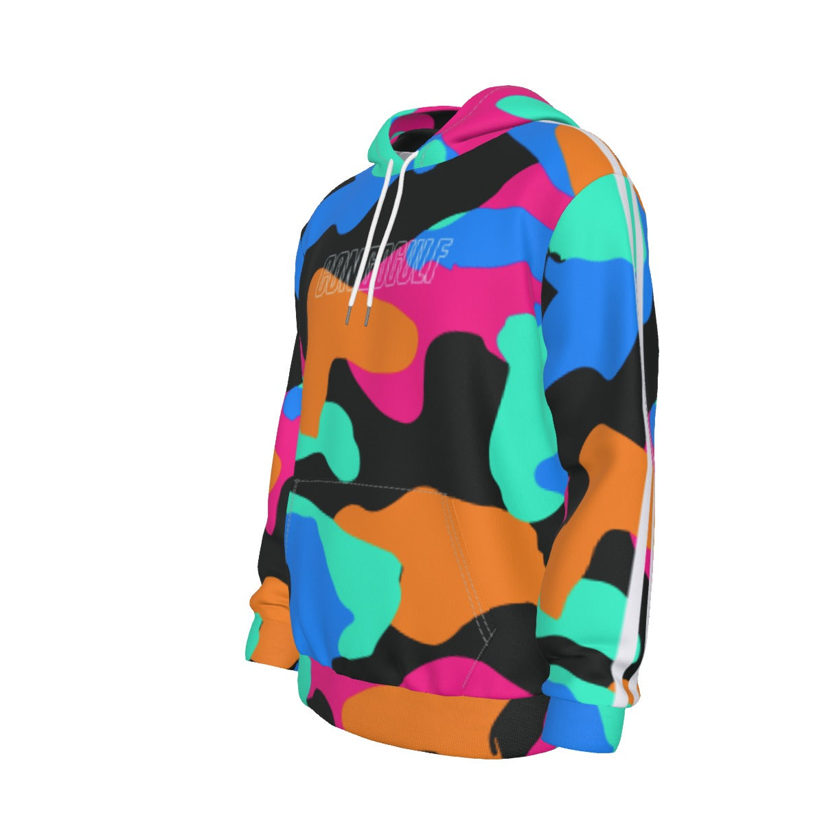 All-Over Print Men's Hoodie With Double-side Print Hood