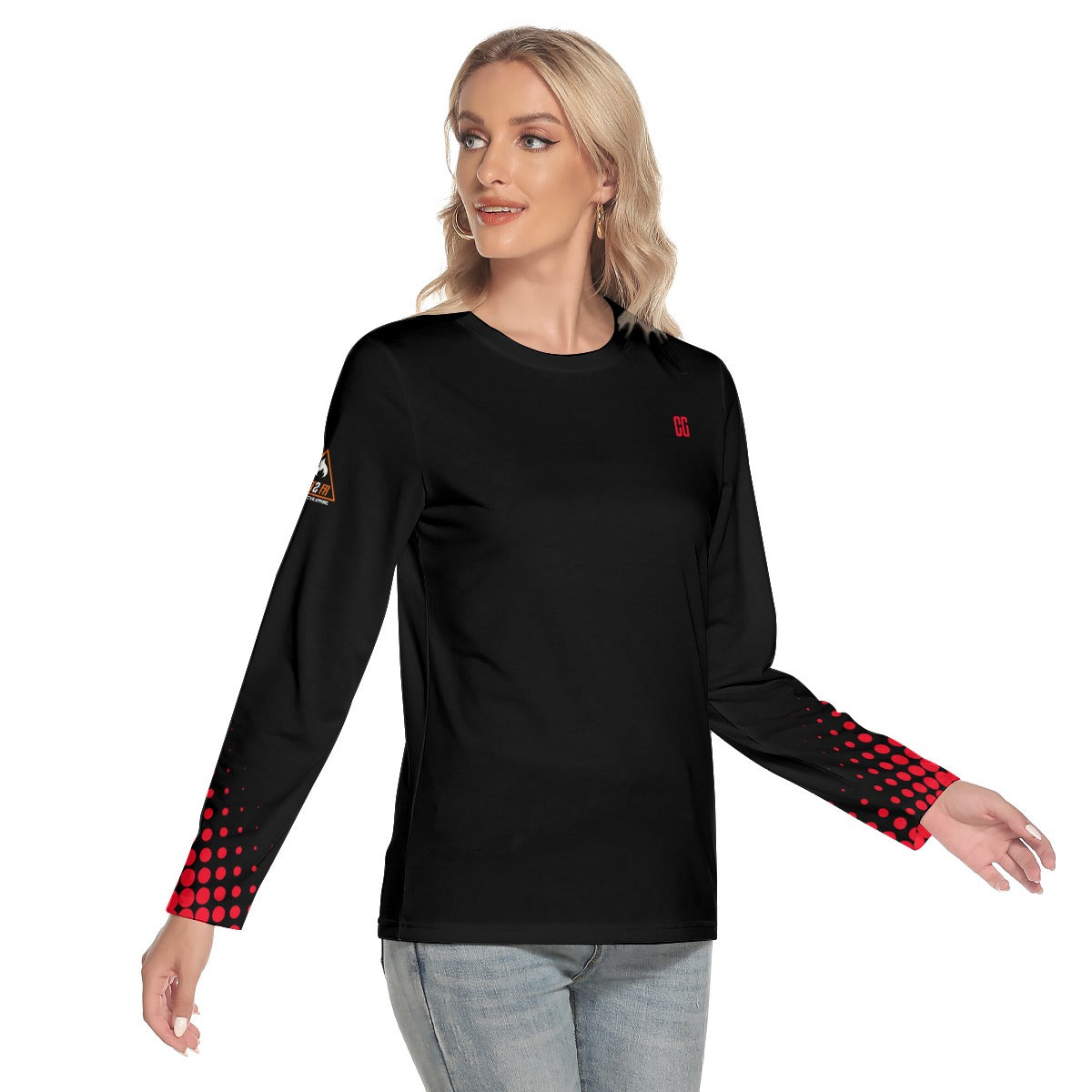 All-Over Print Women's O-neck Long Sleeve T-shirt