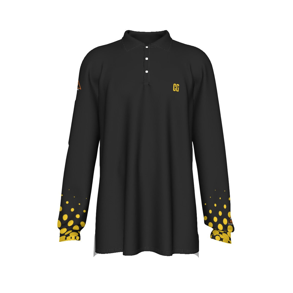 All-Over Print Men's Long Sleeve Polo Shirt