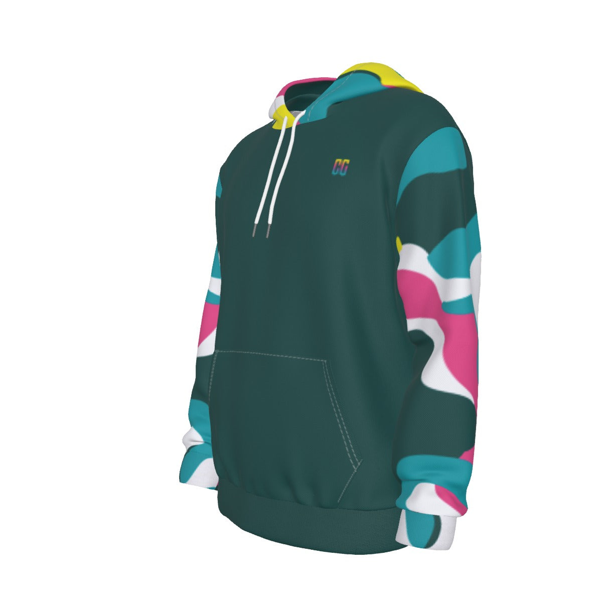 All-Over Print Men's Hoodie With Double-side Print Hood