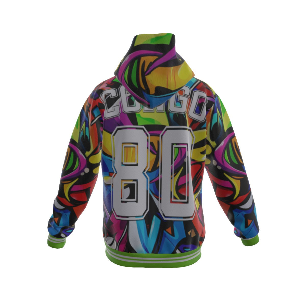 All-Over Print Men's Sherpa Fleece Zip Up Hoodie