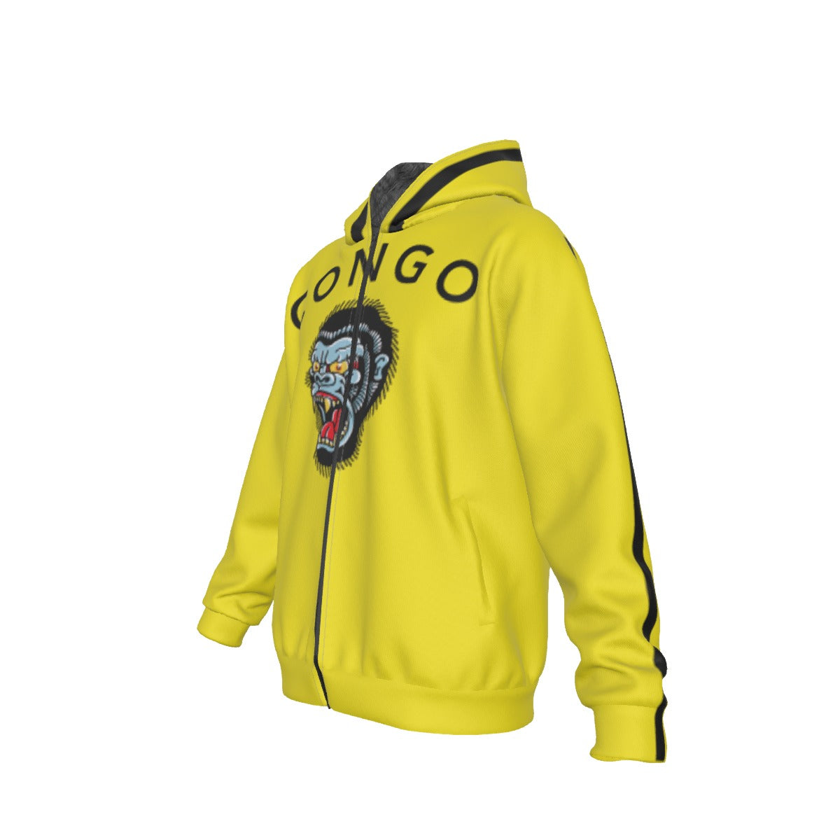 All-Over Print Men's Sherpa Fleece Zip Up Hoodie