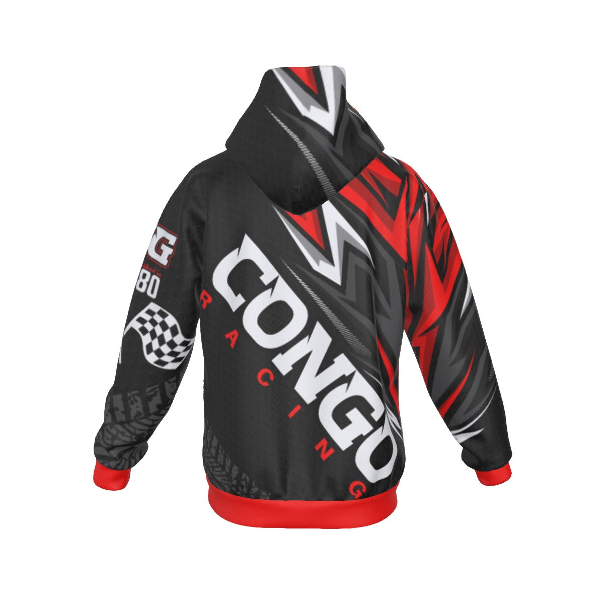 All-Over Print Men's Sherpa Fleece Zip Up Hoodie