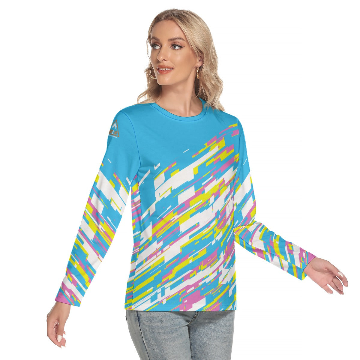 All-Over Print Women's O-neck Long Sleeve T-shirt