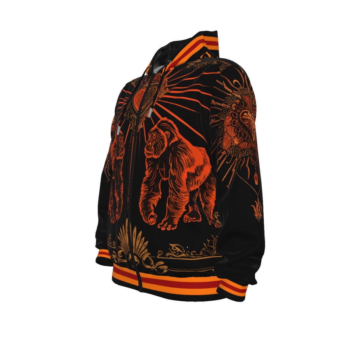 All-Over Print Unisex Pullover Hoodie With Zipper Closure | 310GSM Cotton