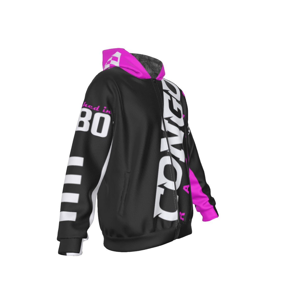 All-Over Print Men's Sherpa Fleece Zip Up Hoodie