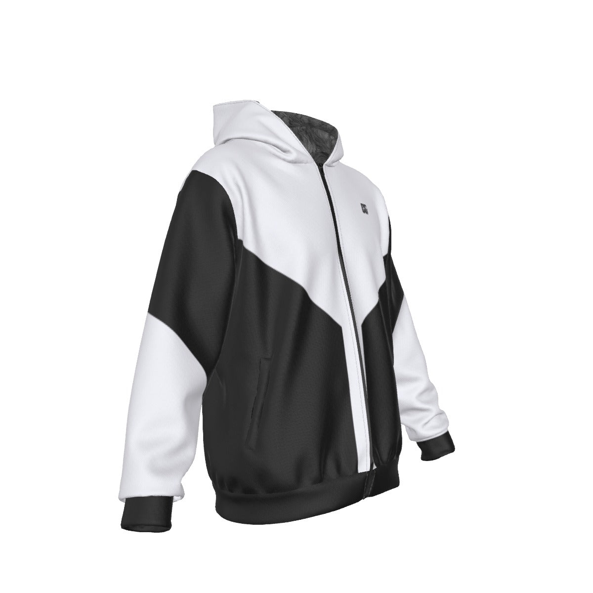 All-Over Print Men's Sherpa Fleece Zip Up Hoodie