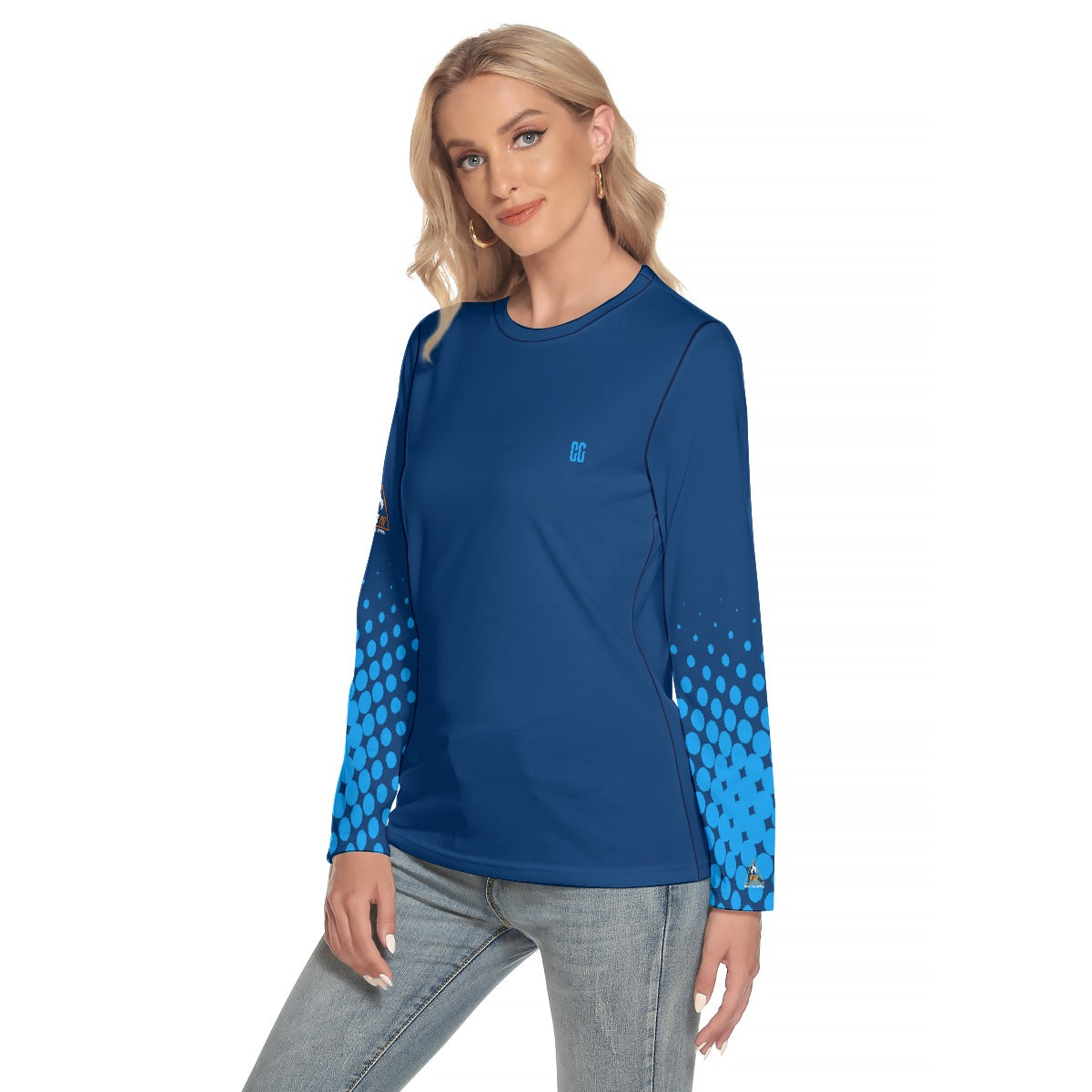 All-Over Print Women's O-neck Long Sleeve T-shirt