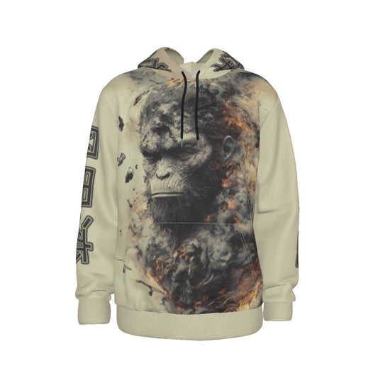 All-Over Print Men's Gorilla Warrior Hoodie With Hood