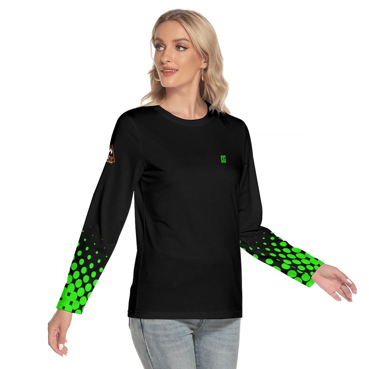 All-Over Print Women's O-neck Long Sleeve T-shirt