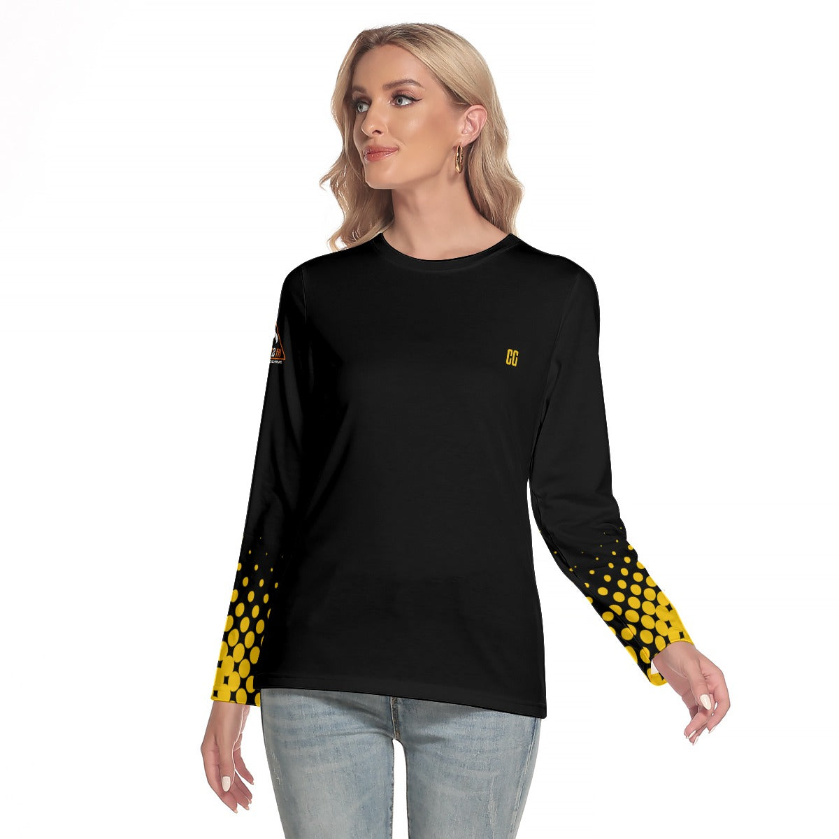 All-Over Print Women's O-neck Long Sleeve T-shirt