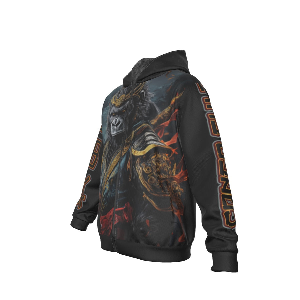 All-Over Print Men's Sherpa Fleece Zip Up Hoodie