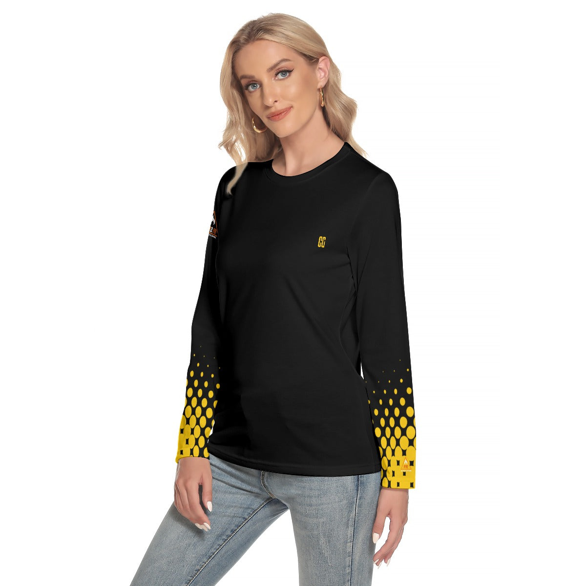 All-Over Print Women's O-neck Long Sleeve T-shirt