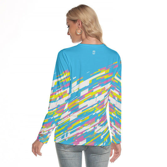 All-Over Print Women's O-neck Long Sleeve T-shirt