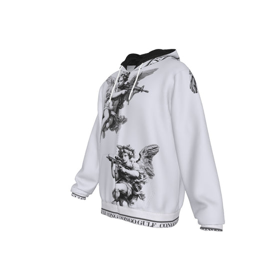 All-Over Print Zip Up Hoodie With Pocket