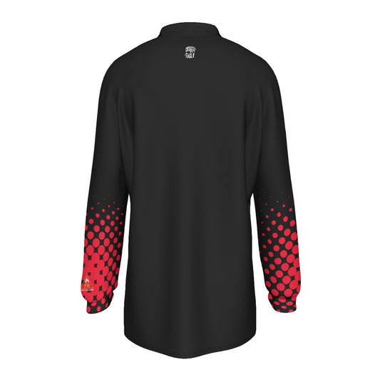 All-Over Print Men's Long Sleeve Polo Shirt