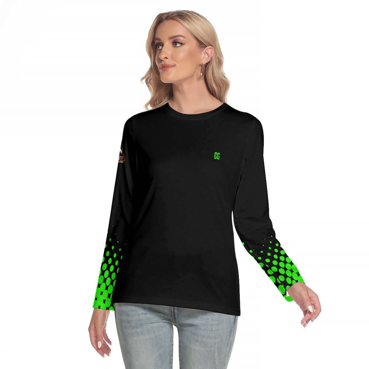 All-Over Print Women's O-neck Long Sleeve T-shirt