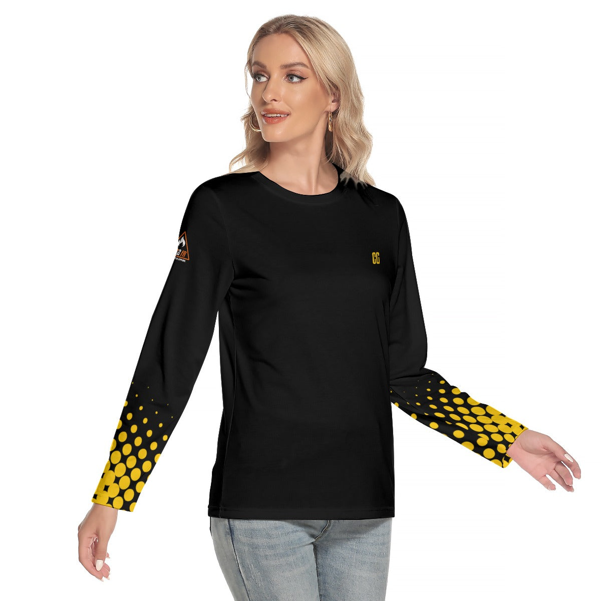 All-Over Print Women's O-neck Long Sleeve T-shirt