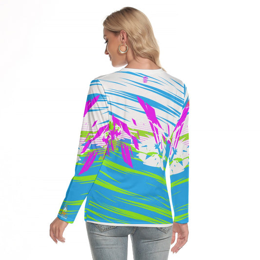 All-Over Print Women's O-neck Long Sleeve T-shirt