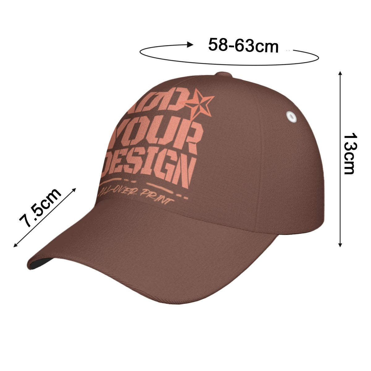 All-Over Print Peaked Cap