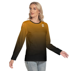All-Over Print Women's O-neck Long Sleeve FR Protective T-shirt