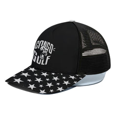 Unisex Trucker Hat With Black Half-mesh