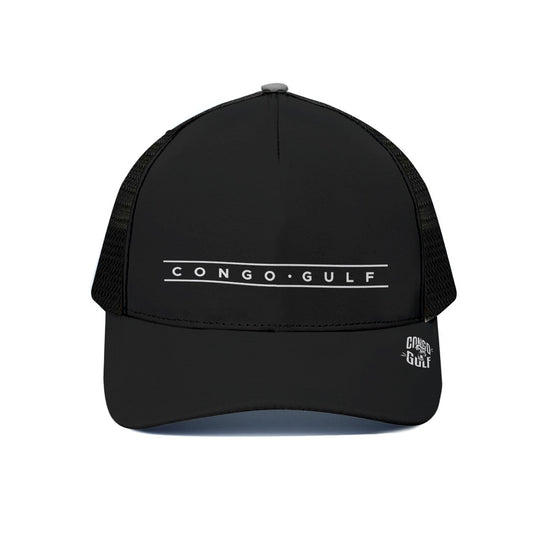 Unisex Trucker Hat With Black Half-mesh